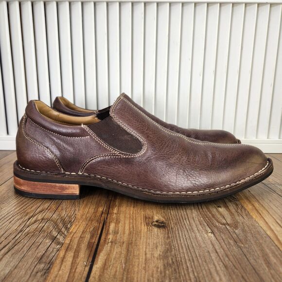 Cole Haan Grand.OS C13256 Mens Size 11.5 M Brown Leather Split Toe Loafers Shoes
